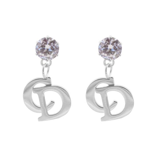 CD Style Girls Earrings, Silver, NS-047