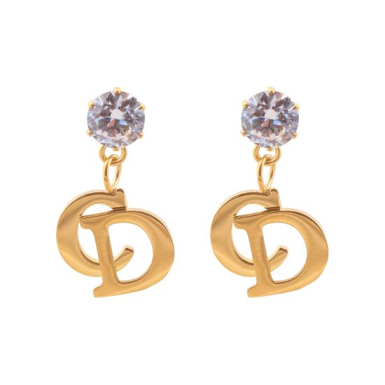 CD Style Girls Earrings, Golden, NS-047