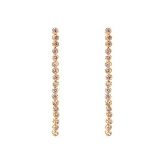 Girls Earrings, Golden, NS-075