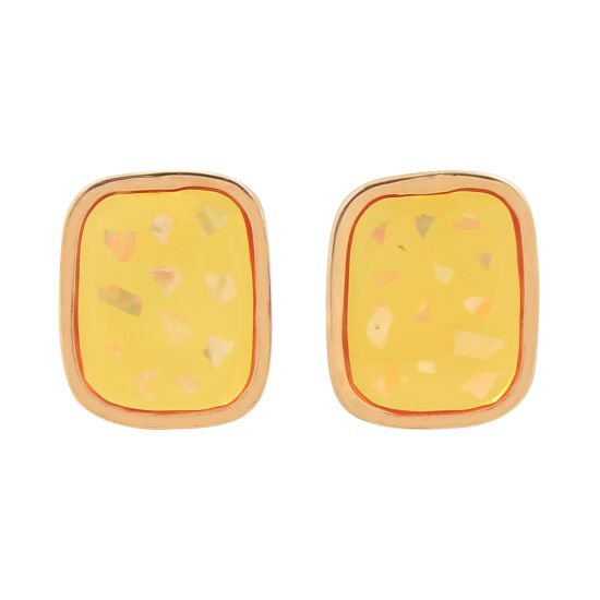 Girls Earrings, Yellow, NS-076
