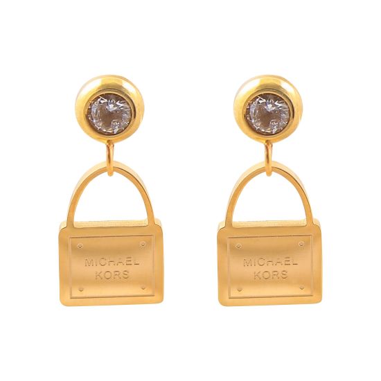 MK Style Girls Earrings, Golden, NS-096