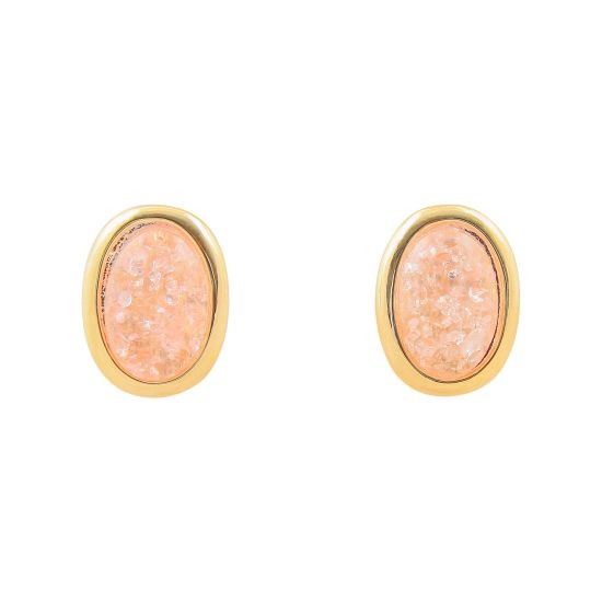 Girls Earrings, Peach, NS-0137