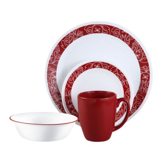 Corelle Livingware Breakfast Set, Bandhani, 16 Pieces