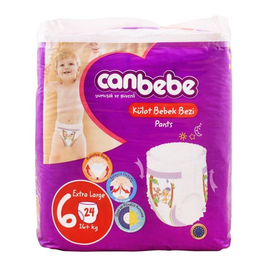 Canbebe Pants, No. 6, Extra Large 16+ KG, 24-Pack