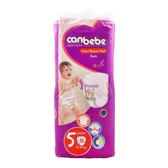 Canbebe Pants, No. 5, Junior 12-18 KG, 32-Pack