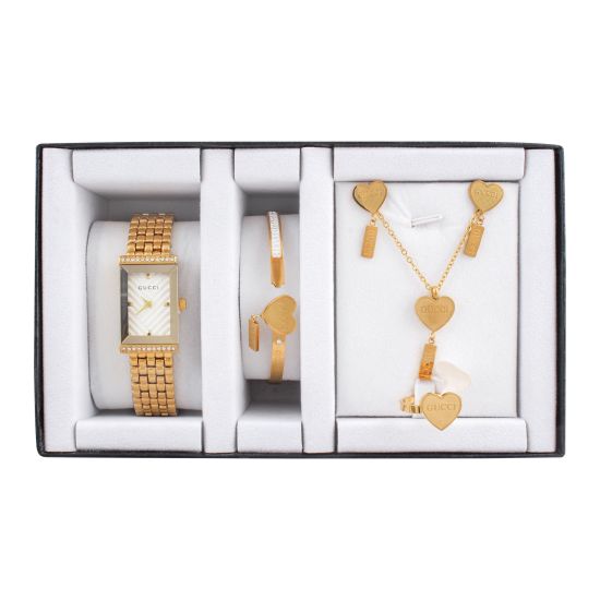 Gucci Style Girls Watch & Jewellery Gift Set, NS-0156