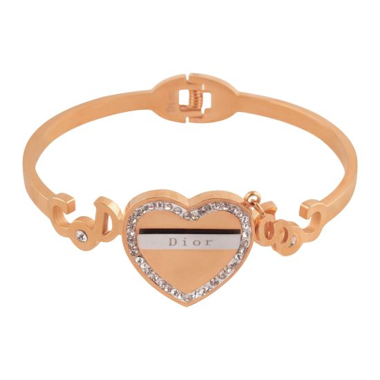 Dior Style Girls Bracelet, Rose Gold, NS-0164