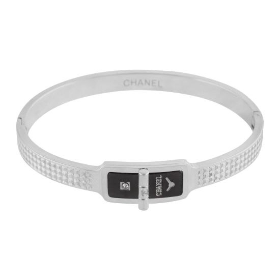 Channel Style Girls Bracelet, Silver, NS-0167