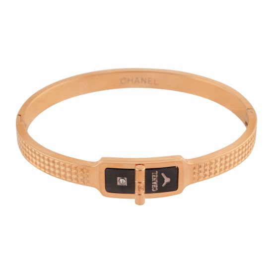 Channel Style Girls Bracelet, Rose Gold, NS-0167