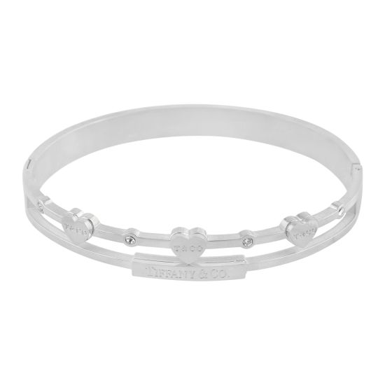 Tiffany Style Girls Bracelet, Silver, NS-0169