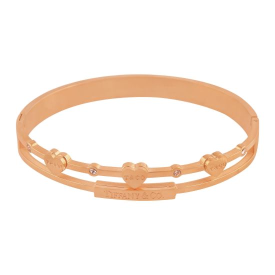 Tiffany Style Girls Bracelet, Rose Gold, NS-0169
