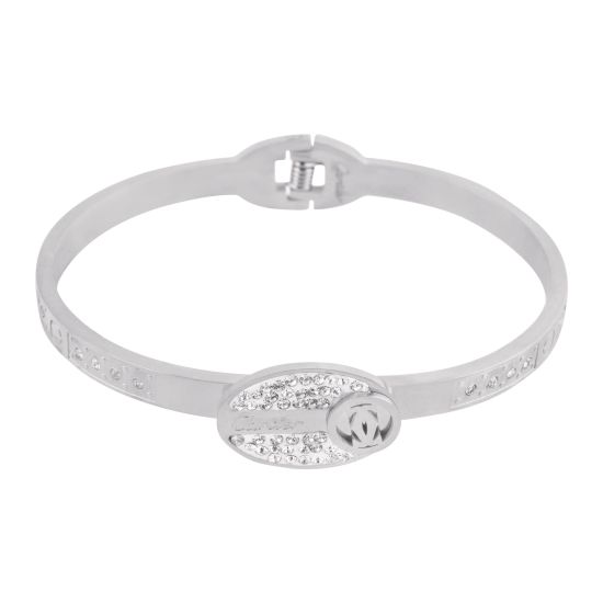 Cartier Style Girls Bracelet, Silver, NS-0170