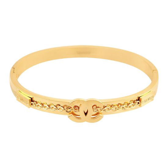 Channel Style Girls Bracelet, Golden, NS-0171