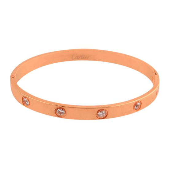 Cartier Style Girls Bracelet, Rose Gold, NS-0186