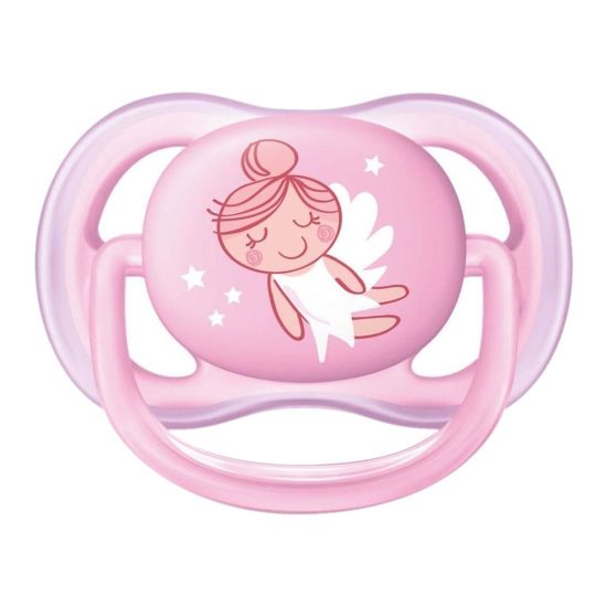 Avent Ultra Air Sensitive Skin Soother, 0-6m, Pink, SCF545/10