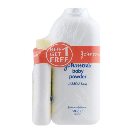 Johnson's Baby Powder 500g + FREE Johnson's Head-to-Toe Massage Lotion