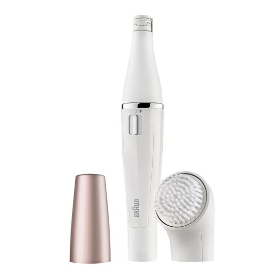 Braun Face Spa Facial Epilator + Cleanser, With 3 Beauty Brushes, 851