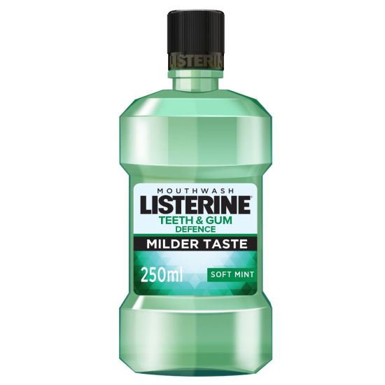 Listerine Teeth & Gum Defence Soft Mint Mouthwash, 250ml